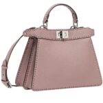FENDI PEEKABOO ISEEU SMALL SELLERIA BAG WITH 556 HAND-SEWN TOPSTITCHES