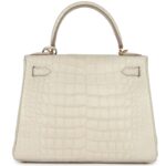 HERMÈS KELLY RETOURNE 28 BETON MATTE ALLIGATOR GOLD HARDWARE