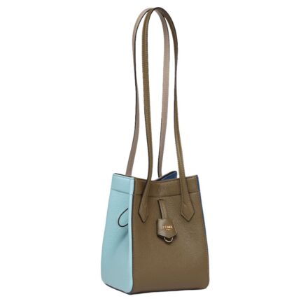 FENDI ORIGAMI MINI MULTICOLOR LEATHER BAG THAT CAN BE TRANSFORMED