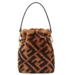 FENDI MON TRESOR MINI-BAG IN BROWN SHEEPSKIN