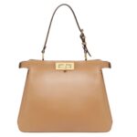 FENDI PEEKABOO SOFT MEDIUM LEATHER BAG