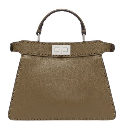 FENDI PEEKABOO ISEEU SMALL SELLERIA BAG WITH 556 HAND SEWN STITCHES