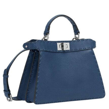 FENDI PEEKABOO ISEEU SMALL SELLERIA BAG WITH 556 HAND SEWN STITCHES