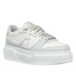 FENDI LEATHER PLATFORM LOW-TOPS