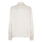 FENDI SHIRT WHITE FF SILK SHIRT