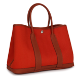 HERMÈS GARDEN PARTY 30 TERRE BATTUE AND CUIVRE TOILE CANVAS AND NEGONDA PALLADIUM HARDWARE