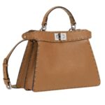 FENDI PEEKABOO ISEEU SMALL SELLERIA BAG WITH 556 HAND SEWN STITCHES