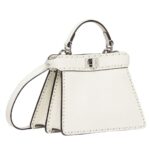 FENDI PEEKABOO ISEEU PETITE SELLERIA BAG WITH 306 HAND SEWN STITCHES