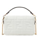FENDI BAGUETTE MINI NAPPA LEATHER BAG WITH FF MOTIF