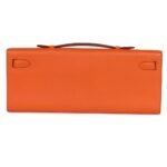 HERMÈS KELLY CUT ORANGE SWIFT PALLADIUM HARDWARE