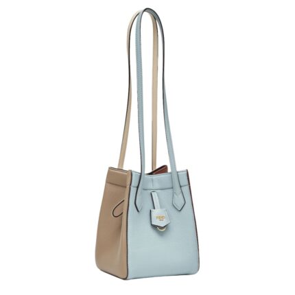 FENDI ORIGAMI MINI MULTICOLOR LEATHER BAG THAT CAN BE TRANSFORMED