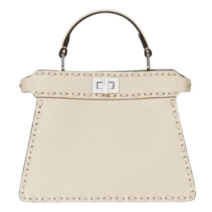 FENDI PEEKABOO ISEEU PETITE SELLERIA BAG WITH 306 HAND SEWN STITCHES
