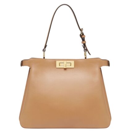 FENDI PEEKABOO SOFT MEDIUM LEATHER BAG
