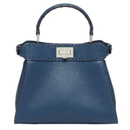 FENDI PEEKABOO MINI SELLERIA BAG WITH 220 HAND-SEWN TOPSTITCHES