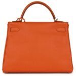 PRE-OWNED HERMÈS KELLY RETOURNE 32 ORANGE H EPSOM GOLD HARDWARE