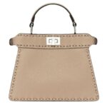 FENDI PEEKABOO ISEEU PETITE SELLERIA BAG WITH 306 HAND SEWN STITCHES