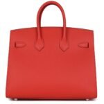 HERMÈS BIRKIN SELLIER 25 CAPUCINE EPSOM PALLADIUM HARDWARE