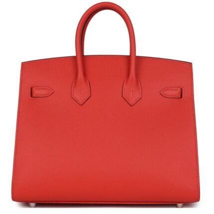 HERMÈS BIRKIN SELLIER 25 CAPUCINE EPSOM PALLADIUM HARDWARE