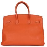 PRE-OWNED HERMÈS BIRKIN 35 ORANGE TOGO GOLD HARDWARE