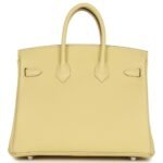 HERMÈS BIRKIN 25 JAUNE POUSSIN TOGO PALLADIUM HARDWARE