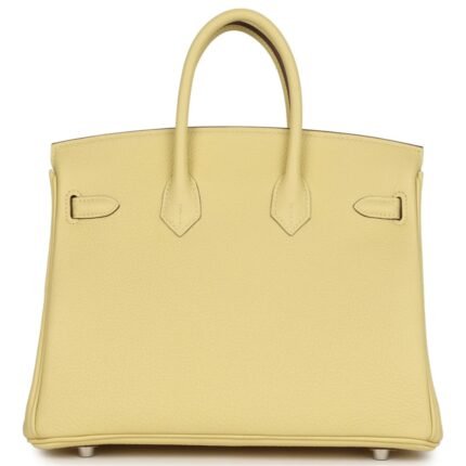 HERMÈS BIRKIN 25 JAUNE POUSSIN TOGO PALLADIUM HARDWARE