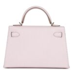 HERMÈS SPECIAL ORDER (HSS) KELLY SELLIER 20 MAUVE PALE VERSO CHEVRE MYSORE PERMABRASS HARDWARE