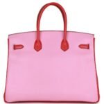 PRE-OWNED HERMÈS SPECIAL ORDER (HSS) BIRKIN 35 BUBBLEGUM AND BOUGAINVILLEA EPSOM PALLADIUM HARDWARE