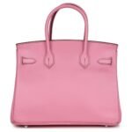 PRE-OWNED HERMÈS BIRKIN 30 BUBBLEGUM EPSOM PALLADIUM HARDWARE