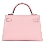 HERMÈS KELLY SELLIER 20 ROSE SAKURA CHEVRE MYSORE PALLADIUM HARDWARE