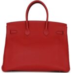 PRE-OWNED HERMÈS BIRKIN 35 ROUGE CASAQUE TOGO PALLADIUM HARDWARE