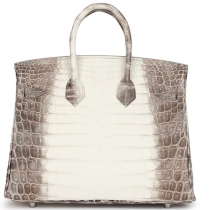 HERMÈS BIRKIN 25 HIMALAYA NILOTICUS CROCODILE PALLADIUM HARDWARE