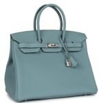 HERMÈS BIRKIN 35 CIEL TOGO PALLADIUM HARDWARE