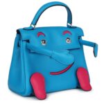 HERMÈS QUELLE IDOLLE KELLY DOLL BLEU FRIDA AND ROSE EXTREME SWIFT PALLADIUM HARDWARE