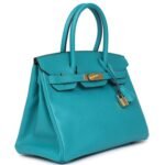 HERMÈS BIRKIN 30 BLEU PAON EPSOM GOLD HARDWARE