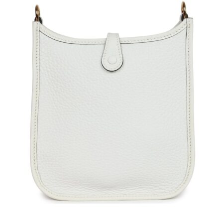 HERMÈS EVELYNE TPM NEW WHITE CLEMENCE GOLD HARDWARE