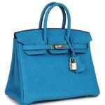 HERMÈS BIRKIN 25 BLEU ZANZIBAR TOGO PALLADIUM HARDWARE