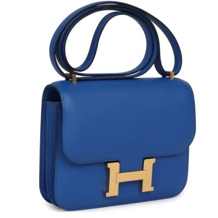 HERMÈS CONSTANCE 18 BLEU FRANCE SWIFT GOLD HARDWARE