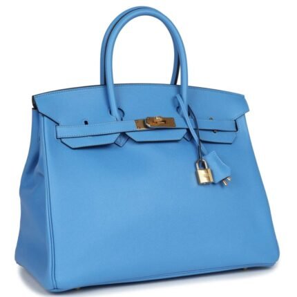 HERMÈS BIRKIN 35 BLEU PARADISE EPSOM GOLD HARDWARE