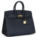 HERMÈS BIRKIN SELLIER 25 BLEU INDIGO EPSOM GOLD HARDWARE