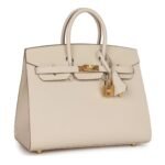 HERMÈS BIRKIN SELLIER 25 CRAIE EPSOM GOLD HARDWARE