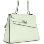 HERMÈS KELLY SELLIER EN DESORDRE 20 VERT FIZZ EPSOM PALLADIUM HARDWARE