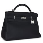 HERMÈS KELLY 42 MAXI CABAN TOGO PALLADIUM HARDWARE
