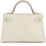 HERMÈS KELLY SELLIER 20 BETON MATTE ALLIGATOR GOLD HARDWARE
