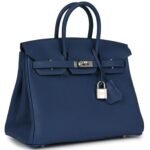 HERMÈS BIRKIN 25 DEEP BLEU VERSO TOGO PALLADIUM HARDWARE