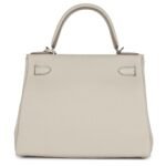 HERMÈS KELLY RETOURNE 28 BETON TOGO PALLADIUM HARDWARE