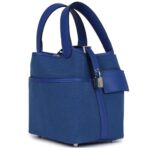 HERMÈS PICOTIN CARGO 18 BLEU ROYAL SWIFT AND TOILE CANVAS PALLADIUM HARDWARE