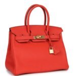 HERMÈS BIRKIN 30 CAPUCINE TOGO GOLD HARDWARE