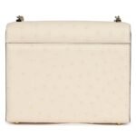 HERMÈS MINI VERROU CHAINE BAG NATA OSTRICH PERMABRASS HARDWARE