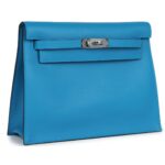 HERMÈS KELLY DANSE BLEU ZANZIBAR EVERCOLOR PALLADIUM HARDWARE