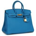HERMÈS BIRKIN 25 BLEU ZANZIBAR TOGO GOLD HARDWARE